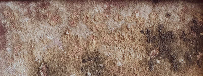 a moldy surface and how to clean it
